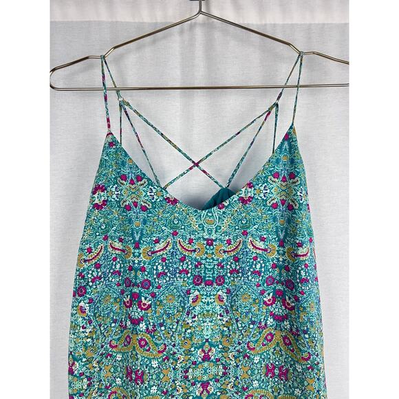 ⭐️ Anthropologie Maeve Merte Silk Tunic Top Summer Artsy Colorful Resort - Picture 2 of 8